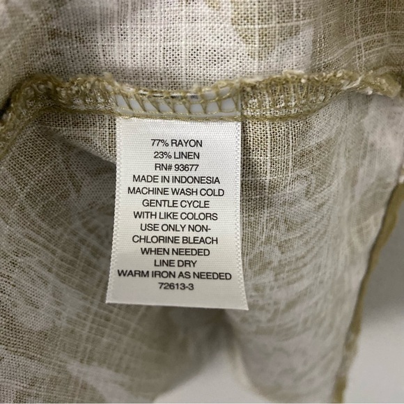 A.N.A. A New Approach Oasis Convo Mini Dress Tiered Linen Blend Tiered Ruffle M - Picture 9 of 9